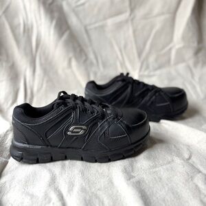 Sketchers For Work Safety Men’s Synergy Ekron‎ Slip Resistant Alloy Toe Sneaker